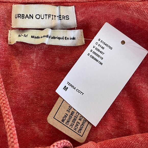 Urban Outfitters Lace Up Cropped Tank Top Color Terra Cotta Women’s Size M NWT - Picture 3 of 8